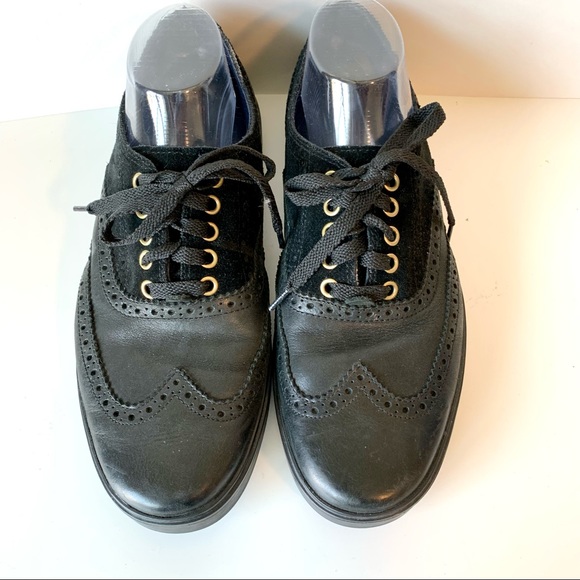 COLE HAAN Leather/Suede Wing Tip Oxfords—SZ. 9.5 - Picture 2 of 13
